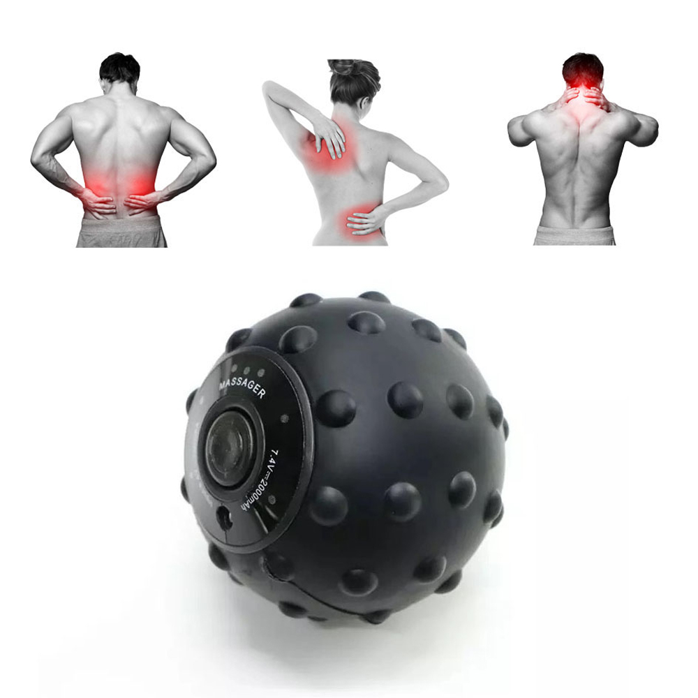 Electric Vibrating Black Massage Ball