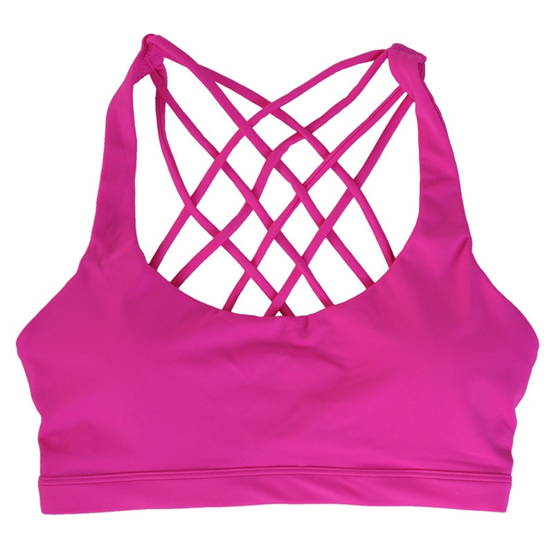 Women's Push Up Sports Bra with Open Back