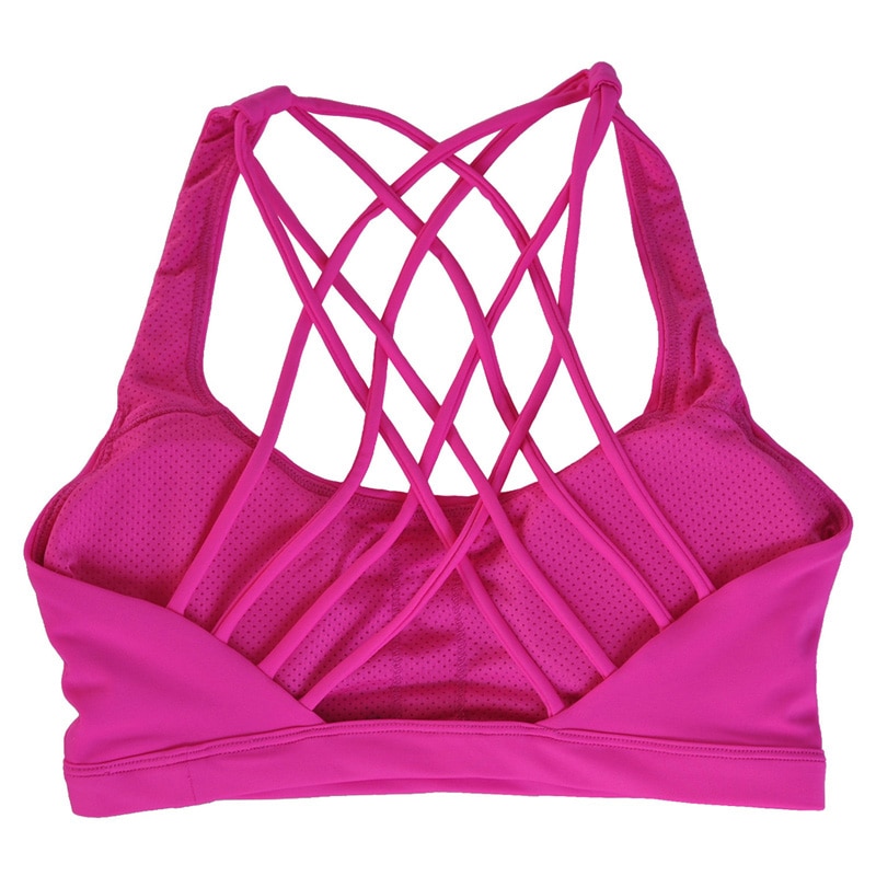 Women's Push Up Sports Bra with Open Back